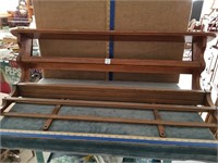 2 WOOD PLATE RACKS