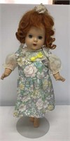 18 inch antique composite doll. Open mouth with