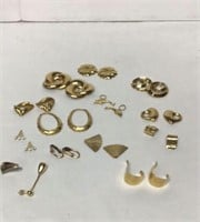 Misc. 14k gold earrings, earring  add on, nice