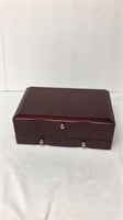 Wood Jewelry box, 10 inches x 6 1/2 inches,