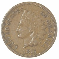EF 1875 Indian Cent