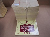 Sportz Club beer NOS labels.