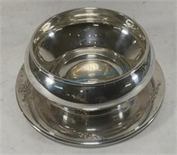 Gorham sterling bowl with underplate