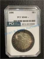 1896 Morgan silver dollar MS 66+