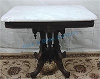 Antique eastlake marble top parlor table