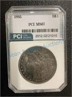 1885 Morgan silver dollar MS 67