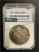 1884 0 Morgan silver dollar MS 66DMPL