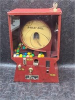 Vintage Cebco Mod. 14 Basket Ball Gumball Machine