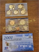 2001 US MINT UNCIRCULATED COIN SET, PHILADELPHIA