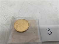 2000 Sacagawea Dollar 24 Karat Gold Plated