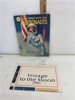 Into Space Book 1965 Voyage to the Moon Poster