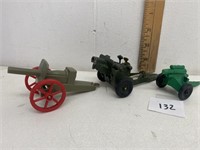 Toy Artillery Pieces Britians Sunco Tim-Mee Toys