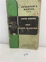 John Deere Operators Manual  494 Corn Planter