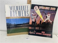 Baseball Programs 1989 Cardinals 91 Brewers