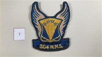304 MMS Munitions Maintenance Sq 1960s USAF Patch