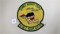 Sorry About That Vietnam 69-70
 Military Patch