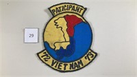 Participant 72 Vietnam 73
 US Military Patch