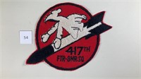 417th Fighter Bomber Sq USAF Patch 1950s