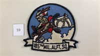 185th Military Airlift Sq USAF Patch 1970s