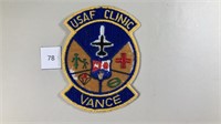 USAF Clinic Vance Military Patch 1970s