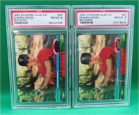 Shawn Green PSA 8.0 1992 Stadium Club Skydome #67