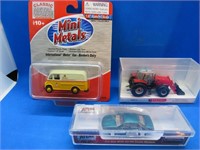 3 HO Scale Vehicles Tractor Delivery Truck Car