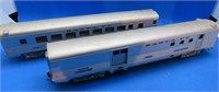 HO Lot 2 Santa Fe Silver Stream Line Passenger Car