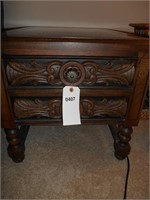 Beautifully detailed Lane end table needs cleaning