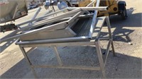 Aluminum Deck-Porch w/ hand railing & steps, 39”W
