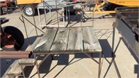 Steel Frame deck-porch, w/ steps & railing