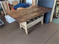 Antique Hutch Table/Bench