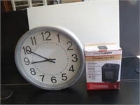 NIB Ceramic Elec. Heater and Clock
