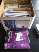 Box of NEW Envelopes, CD Mailers, Binders