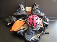Kids Rollerblade Outfit w/ guards, Helmet, etc