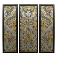 Golden Seafoam 3 Panel Art 72x72