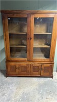 Two Piece Oak Cabinet