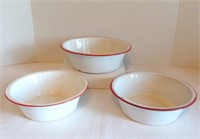 Enamel  Mixing Bowls - 3 Items