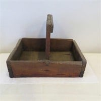Primitive Tool Caddy/Storage Box - Wood -15"x9.5"