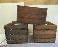 Wooden Crates - Rustic - 3 Items - worn