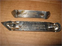 Vtg Beer Bottle Openers- Lrg Blatz & Schlitz- Milw