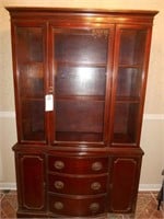 Drexel style china cabinet 42in w x 15in d x 69in