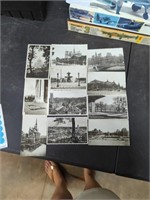Vintage picture postcards Paris & Fribourg