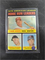 1970 American League Home Run Leaders Card