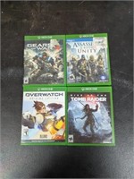 Coll. of four Xbox One games