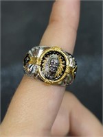 Men's Native American sterling ring