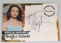 Jericho Sprague Grayden Autograph card