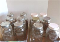 Ball Canning Jars - 2 Qt Wide Mouth w/Assorted