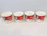 Campbells Soup Cups - Anchor Hocking  H 3.75"