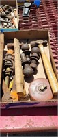 Ball hitches, hammers, tape, etc