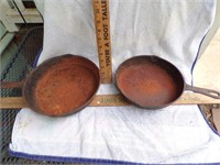 2 Castiron skillets-one Wagner